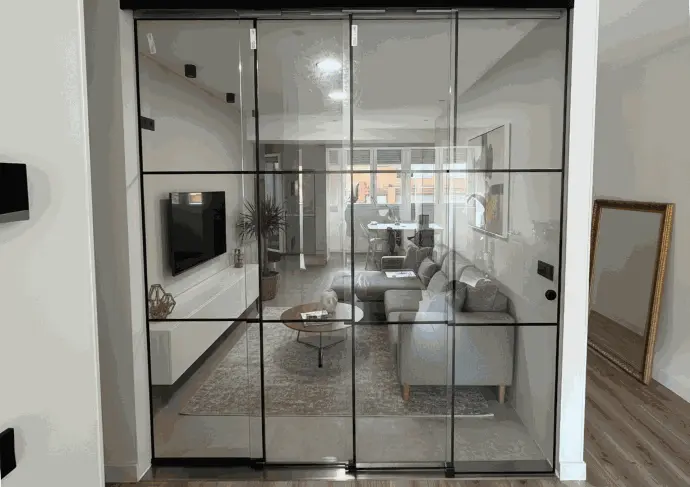 Trabajos en cristal separaciones de espacios